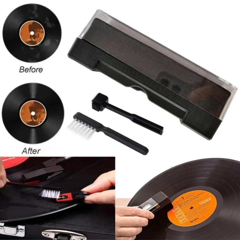Audio Music Cleaner - Antistatic Vinyl Record Cleaner Brush Kit
