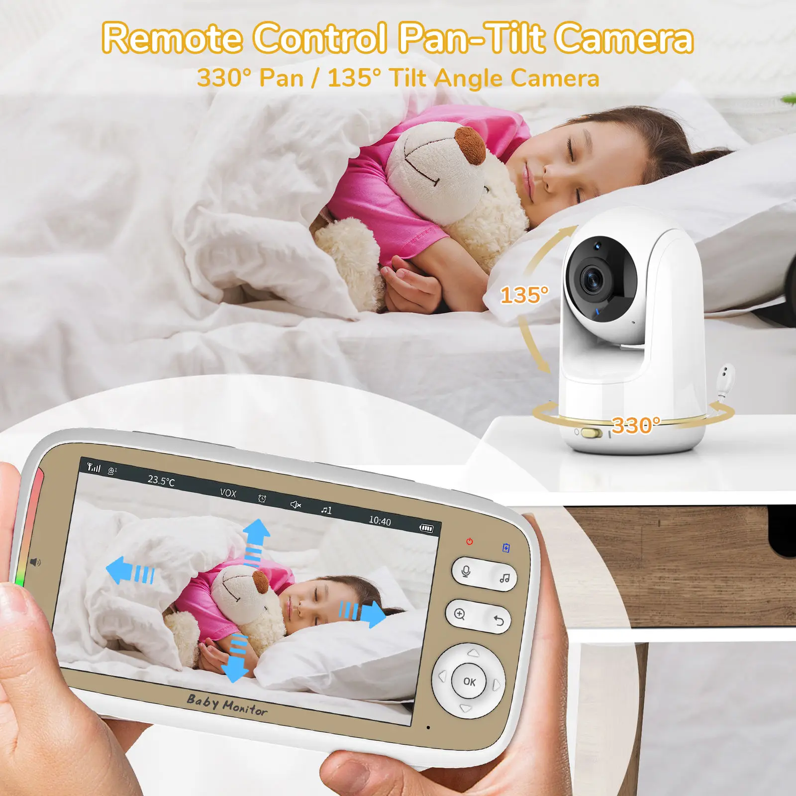 VB803 PRO Baby Monitor with 2p - Audio Music Videos recension och pris