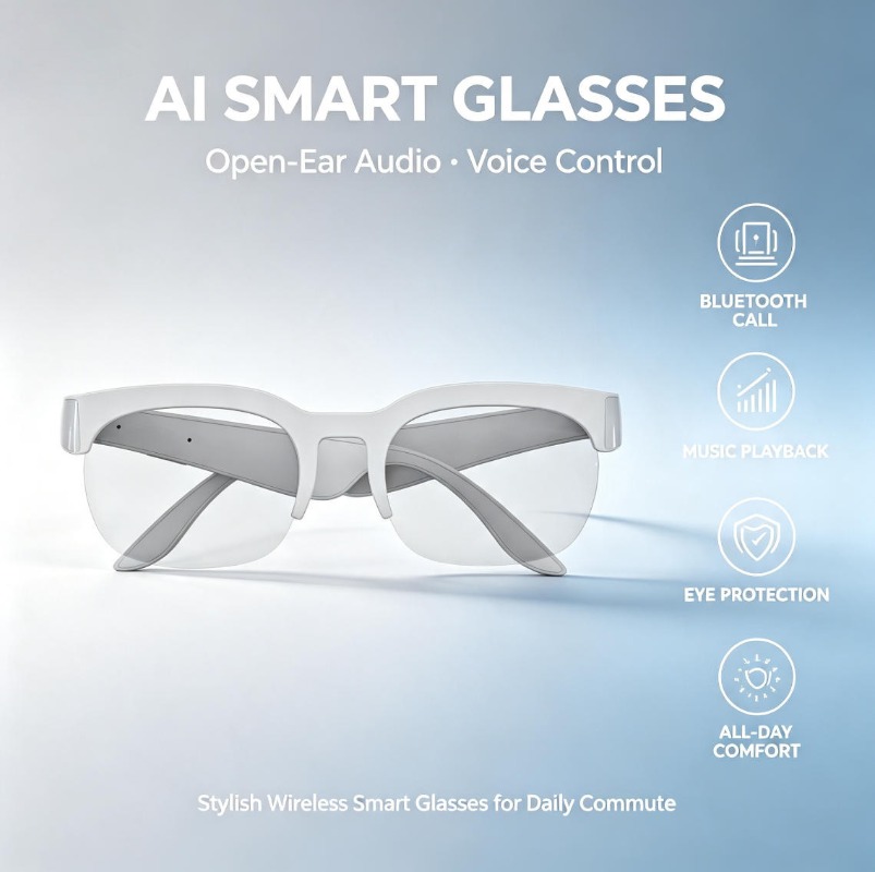 2026 Smart Audio Sunglasses Bl - Audio Music Play recension och pris