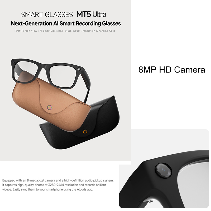 2026 AI smart Glasses HD 800W  - Audio Music Videos recension och pris