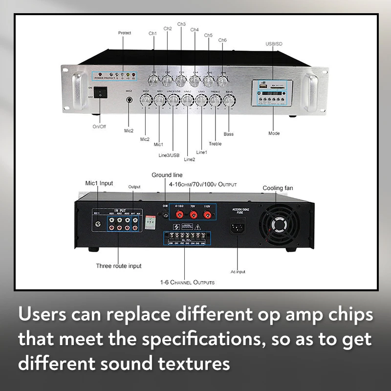 800W Professional Power Amplif - Audio Music Hall recension och pris