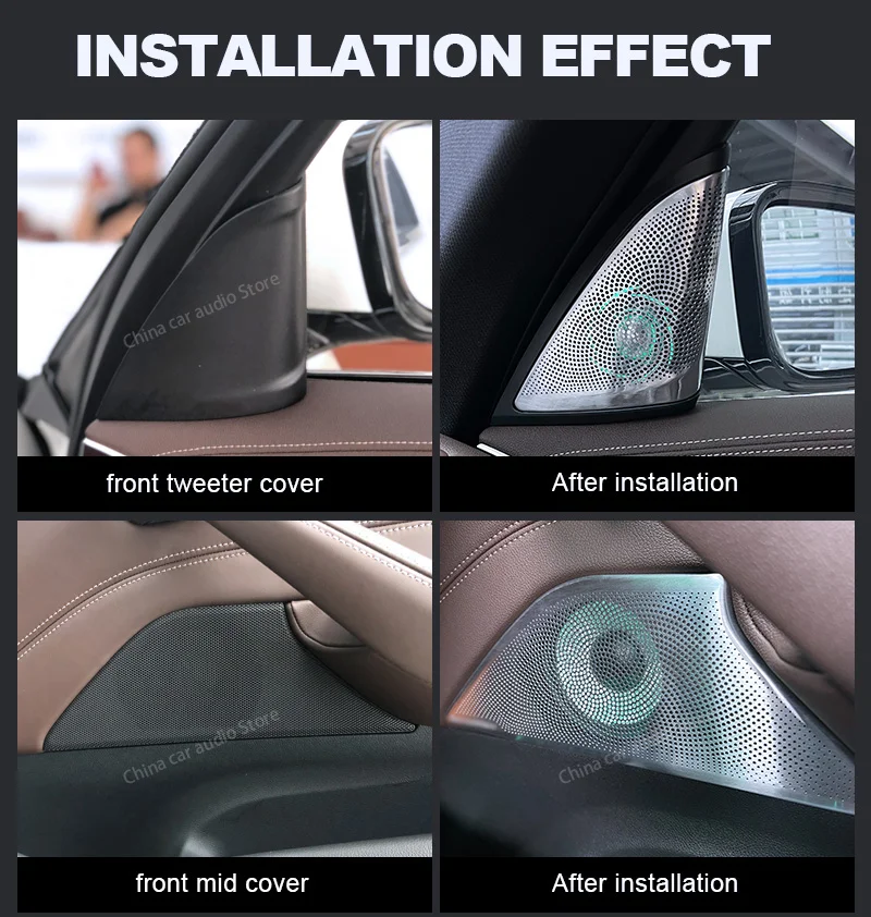 LED Car Speaker Tweeter Cover  - Audio Music Play recension och pris