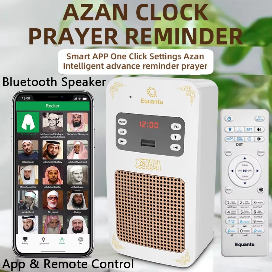 Quran Azan Clock Islam Muslim  - Audio Music Islamic recension och pris