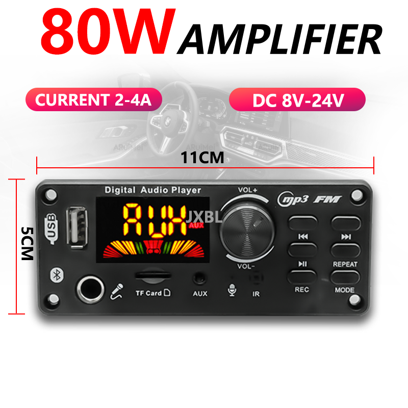 80W Bluetooth 5.0 MP3 Decoder  - Audio Music Play recension och pris