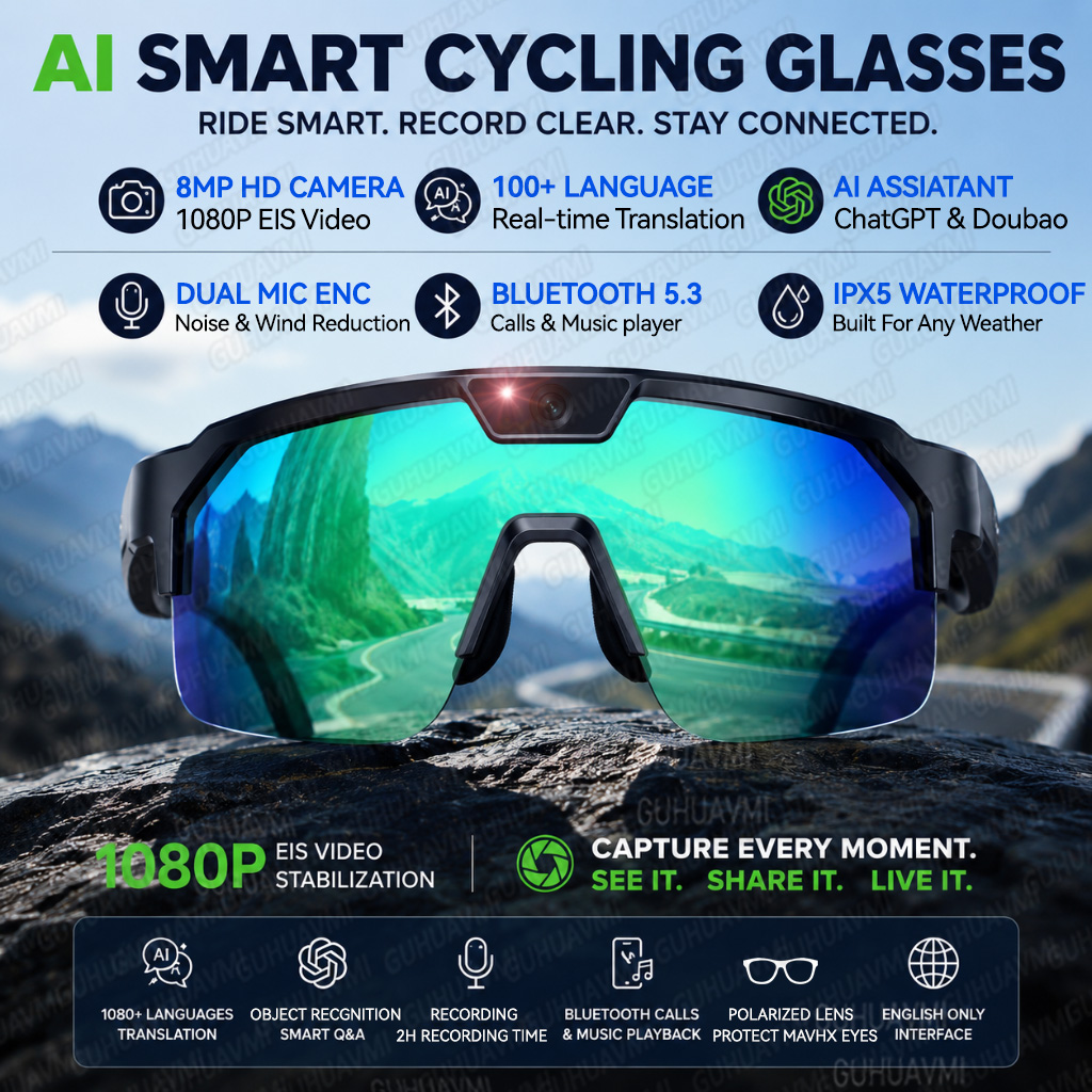 2026 Upgrade Smart Glasses wit - Audio Music Videos recension och pris