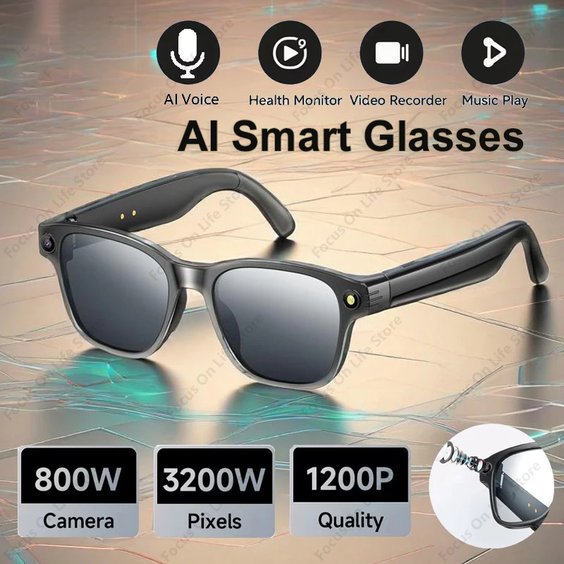 AI Smart Glasses 8 Million Cam - Audio Music Videos recension och pris