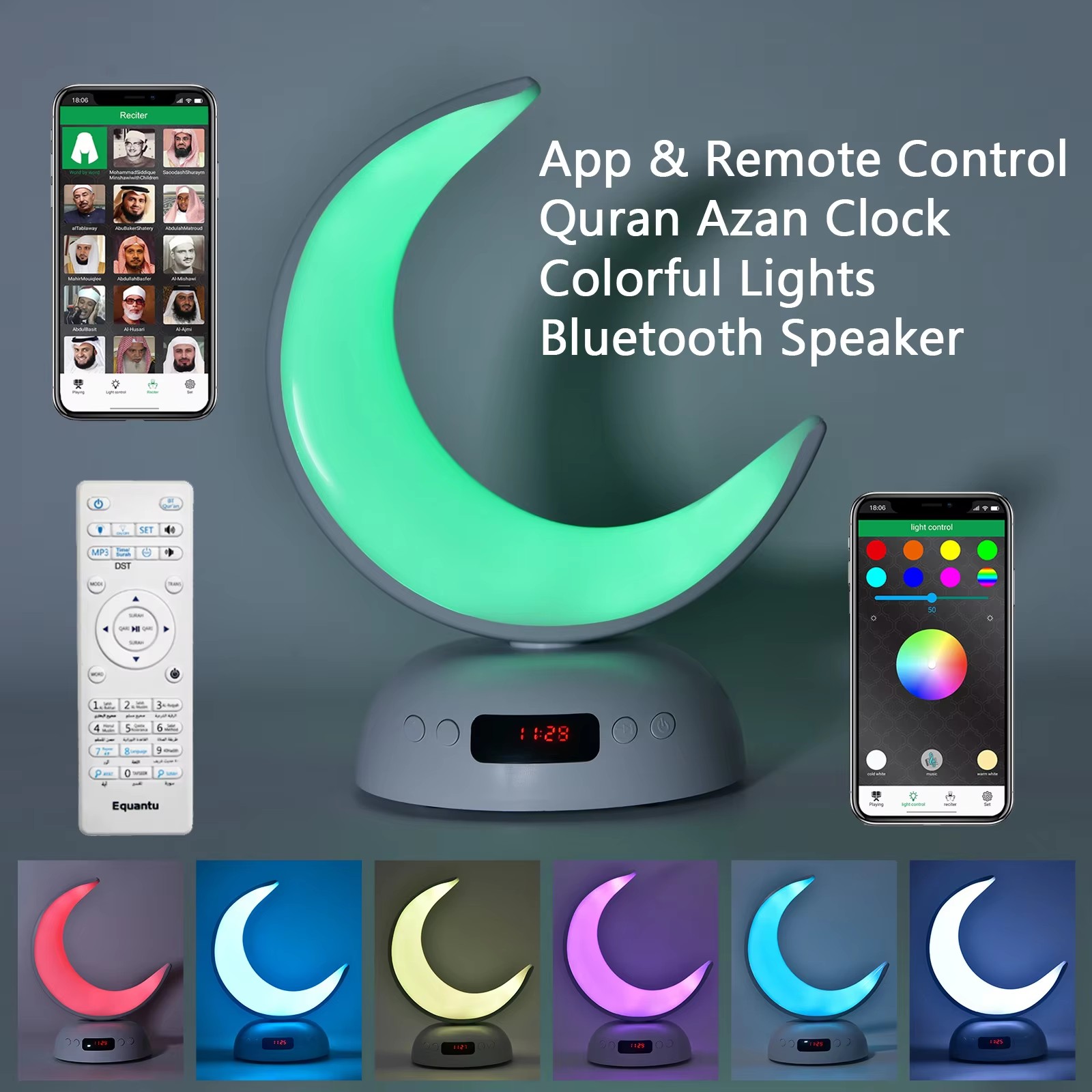 Quran Azan Clock Islam Muslim  - Audio Music Islamic recension och pris