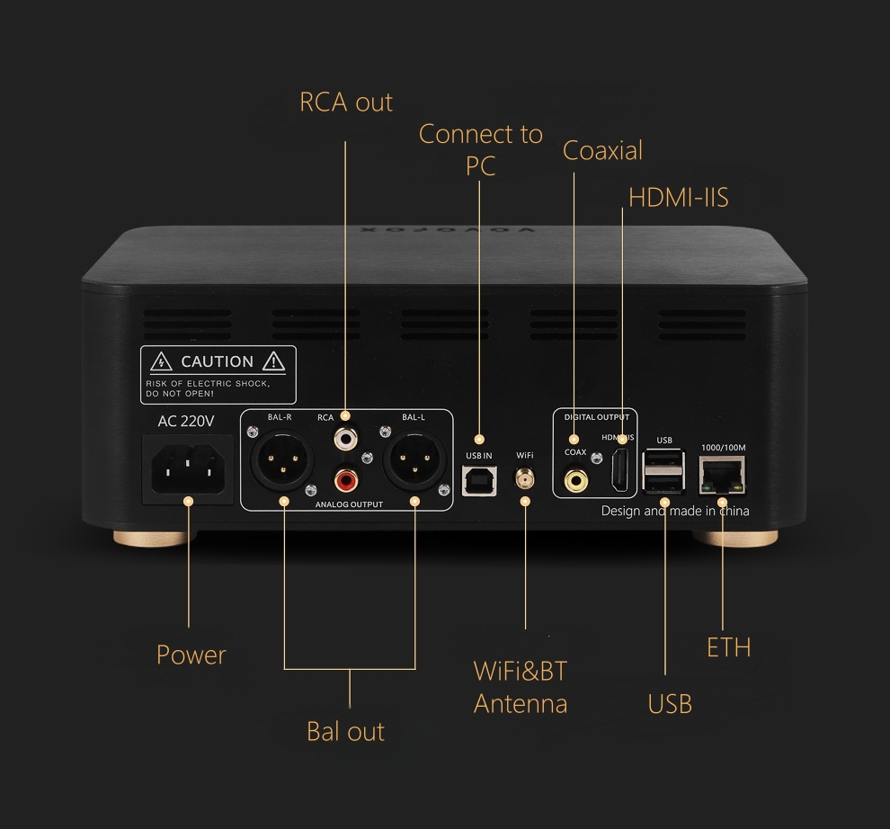 VOVOFOX-HiFi AP05S Lossless Mu - Audio Music Play recension och pris