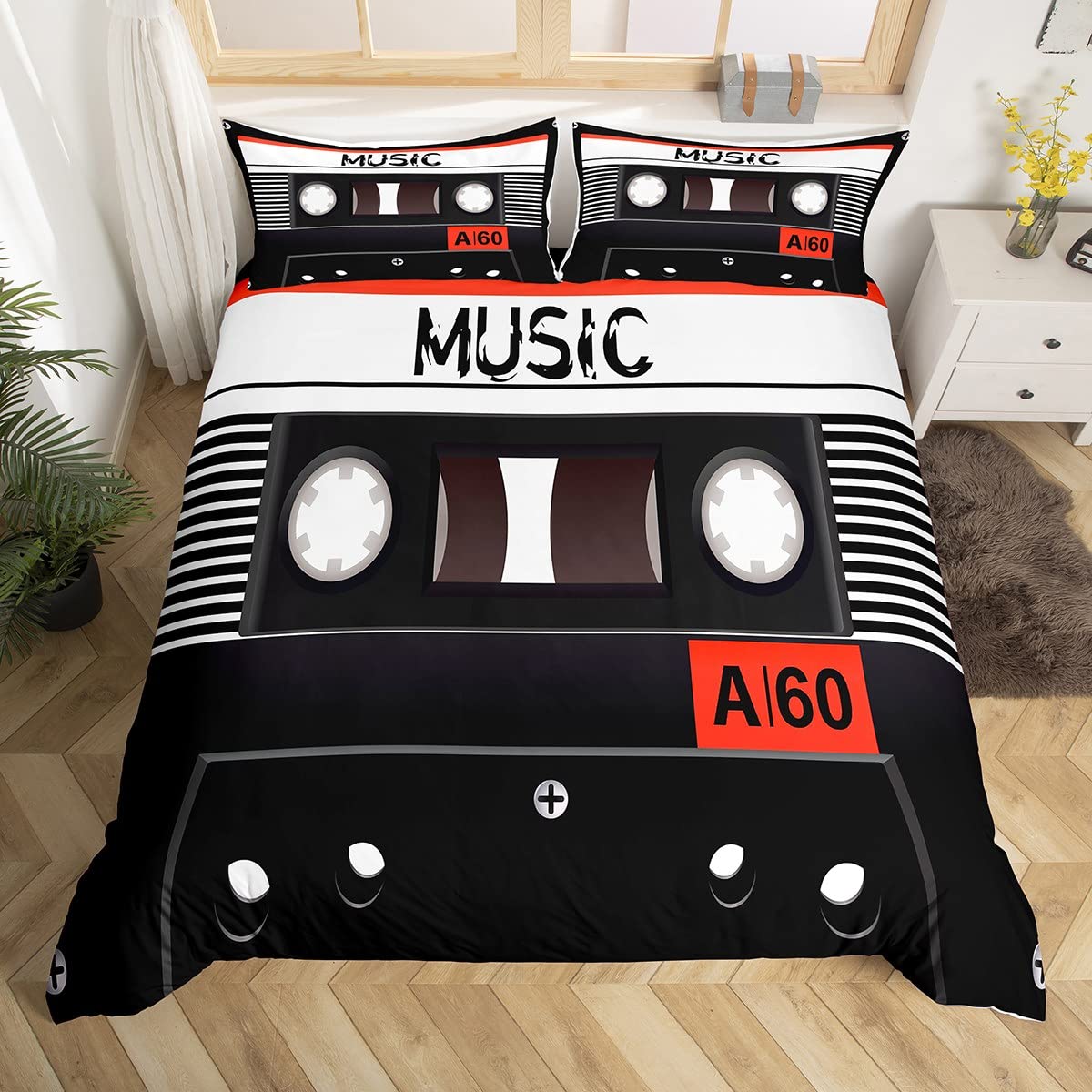Colorful Music Cassettes Duvet - Audio Music King recension och pris