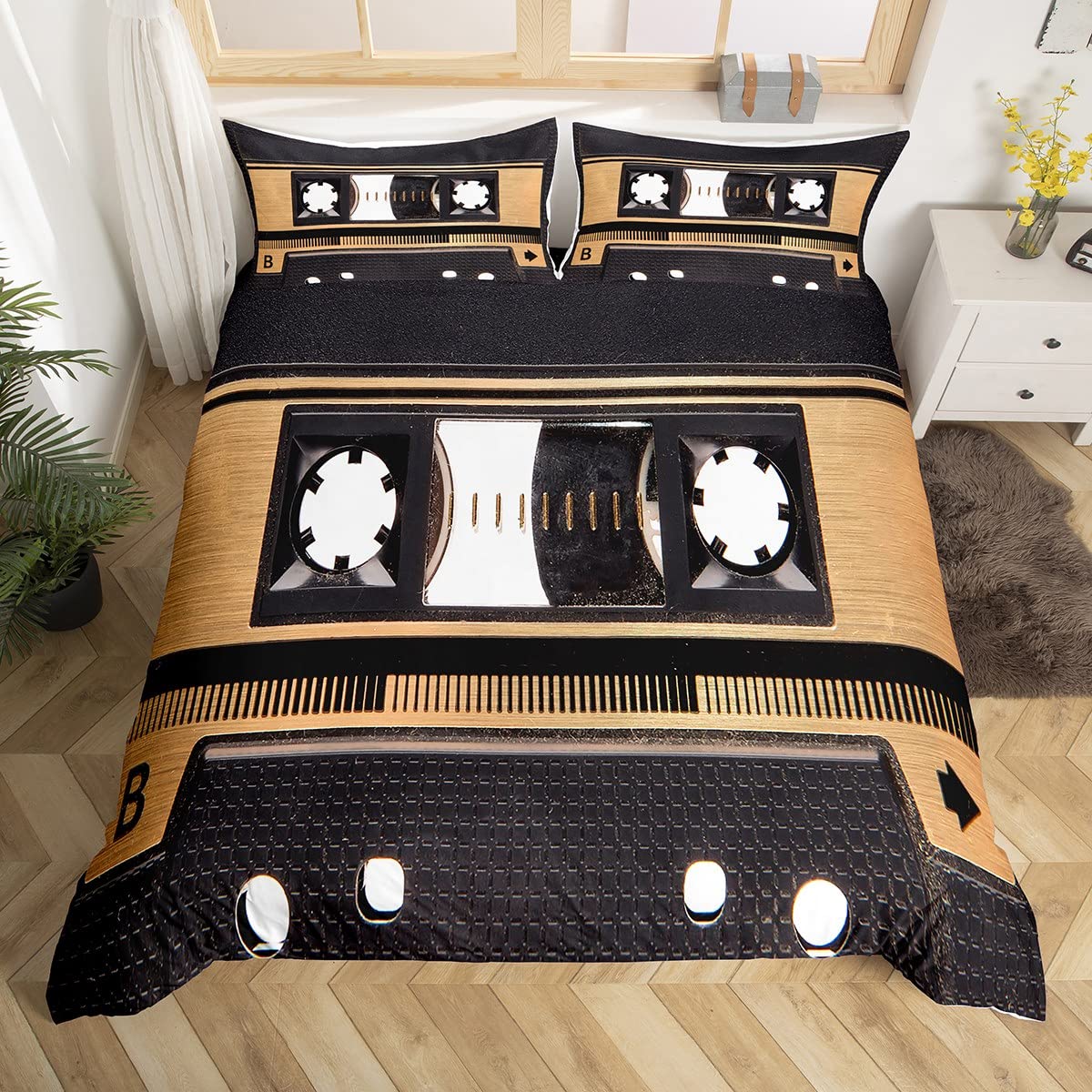 Colorful Music Cassettes Duvet - Audio Music King recension och pris